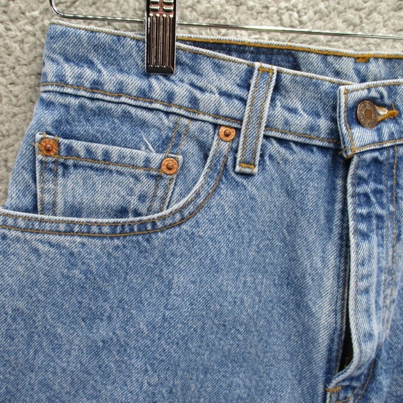 Vintage Levis 550 Relaxed Fit Mom Jeans Juniors 7 Short Tapered High Rise USA - Picture 3 of 14